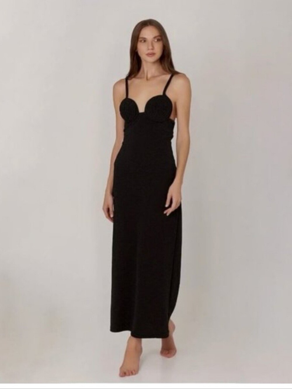 Bahia Maria Coco Maxi Dress Black Size XS NEW NWT